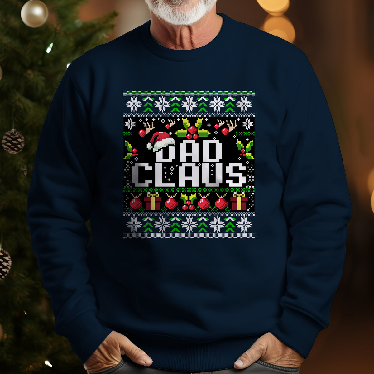 Dad Claus Christmas   Ugly Sweatshirt   Christmas Gift For Dad Father 1699347930856.jpg