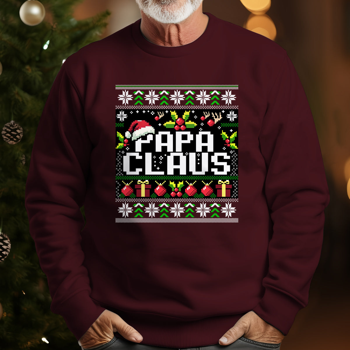papa claus christmas   ugly sweatshirt   christmas gift for grandfather 1699348094497.jpg