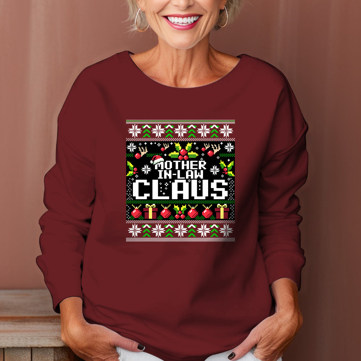 Mother In Law Claus Christmas   Ugly Sweatshirt   Christmas Gift For Mother In Law 1699348215798.jpg