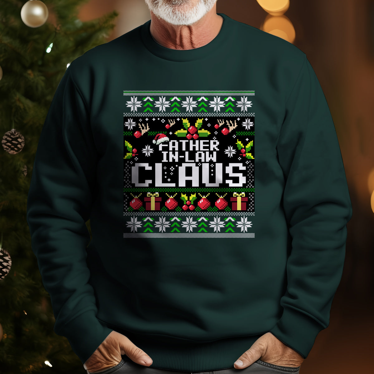 Father In Law Claus Christmas   Ugly Sweatshirt   Christmas Gift For Father In Law 1699348267679.jpg