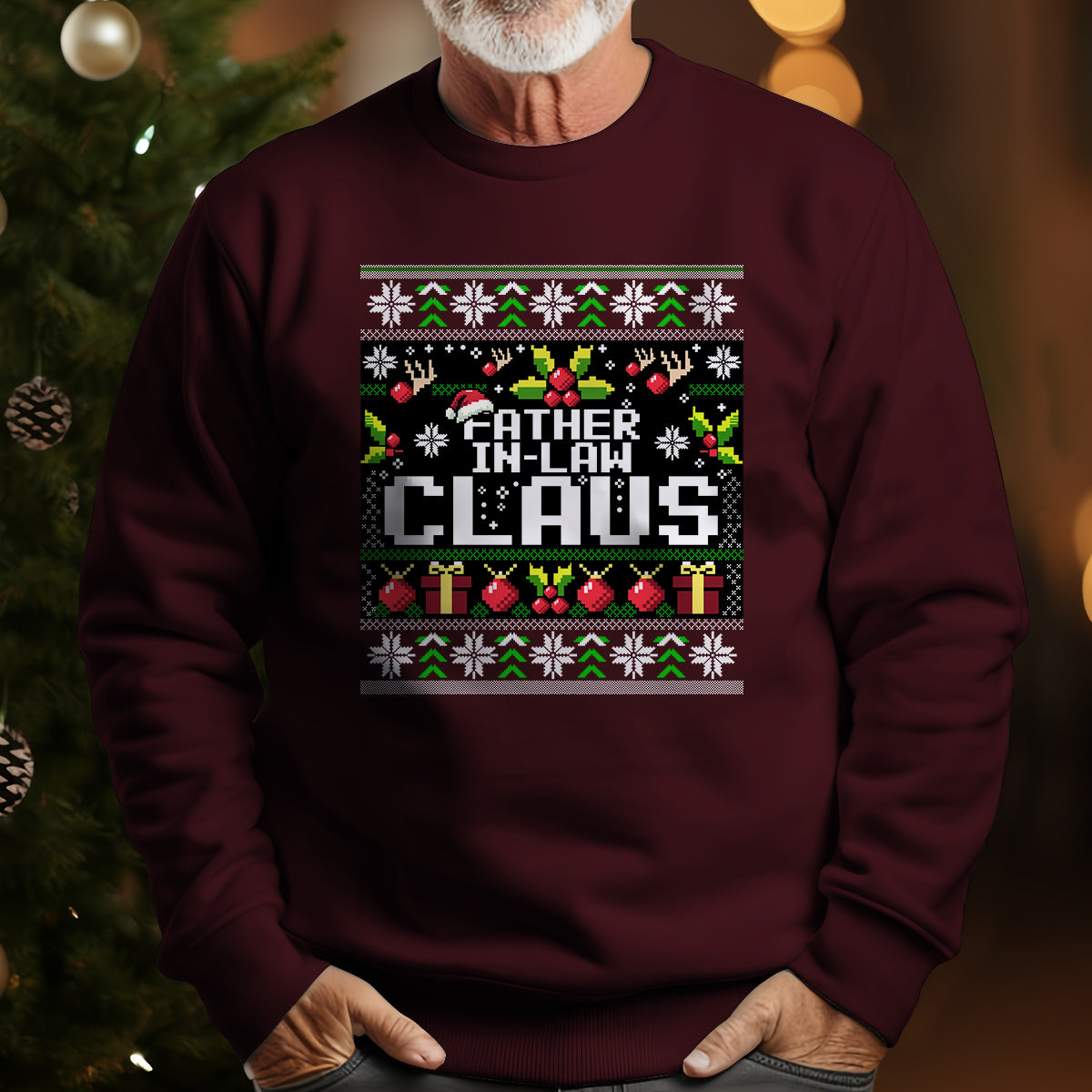Father In Law Claus Christmas   Ugly Sweatshirt   Christmas Gift For Father In Law 1699348267710.jpg