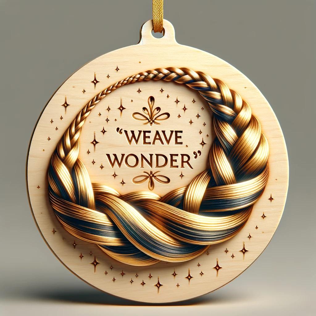 Hairstylist Wooden Ornament "braid Of Unity" 1699434154982.jpg