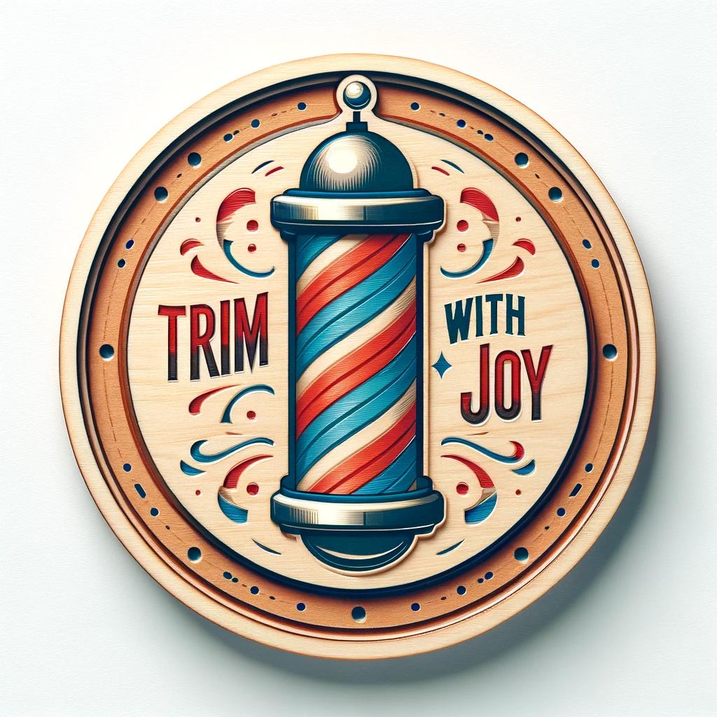 Hairstylist Wooden Ornament "barber’s Pole Pride" 1699434156147.jpg