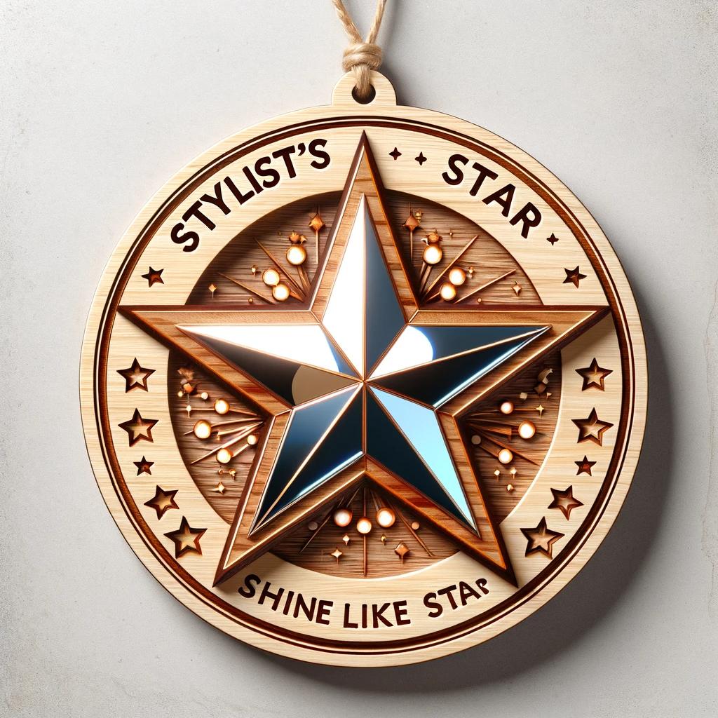 Hairstylist Wooden Ornament "stylist’s Star" 1699434157256.jpg