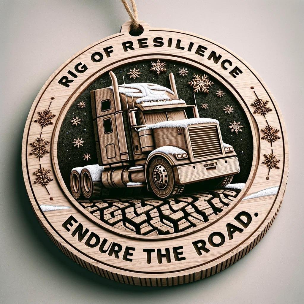 Truck Drivers Wooden Ornament " Rig Of Resilience" 1699434160414.jpg