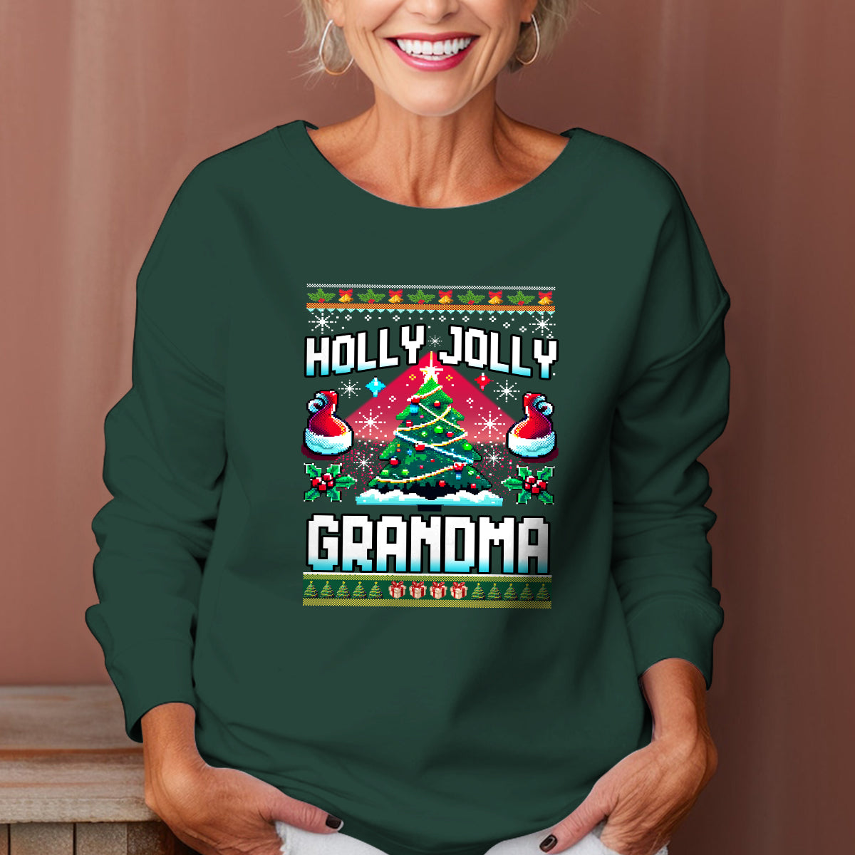 holly jolly grandma   ugly sweatshirt   christmas gift for grandma 1699438384684.jpg