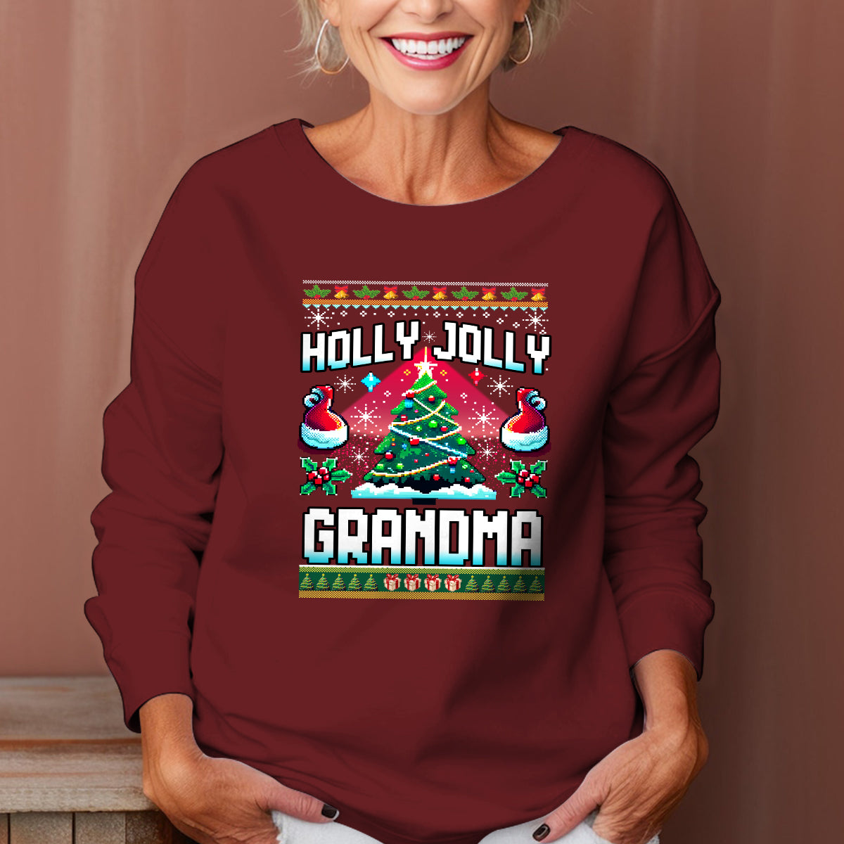 holly jolly grandma   ugly sweatshirt   christmas gift for grandma 1699438384688.jpg