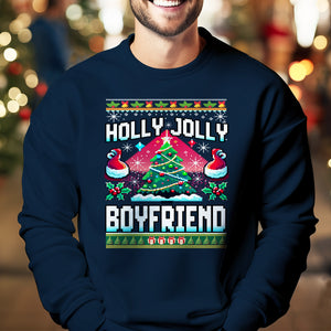 Holly Jolly Boyfriend   Ugly Sweatshirt   Christmas Gift For Boyfriend 1699517714158.jpg