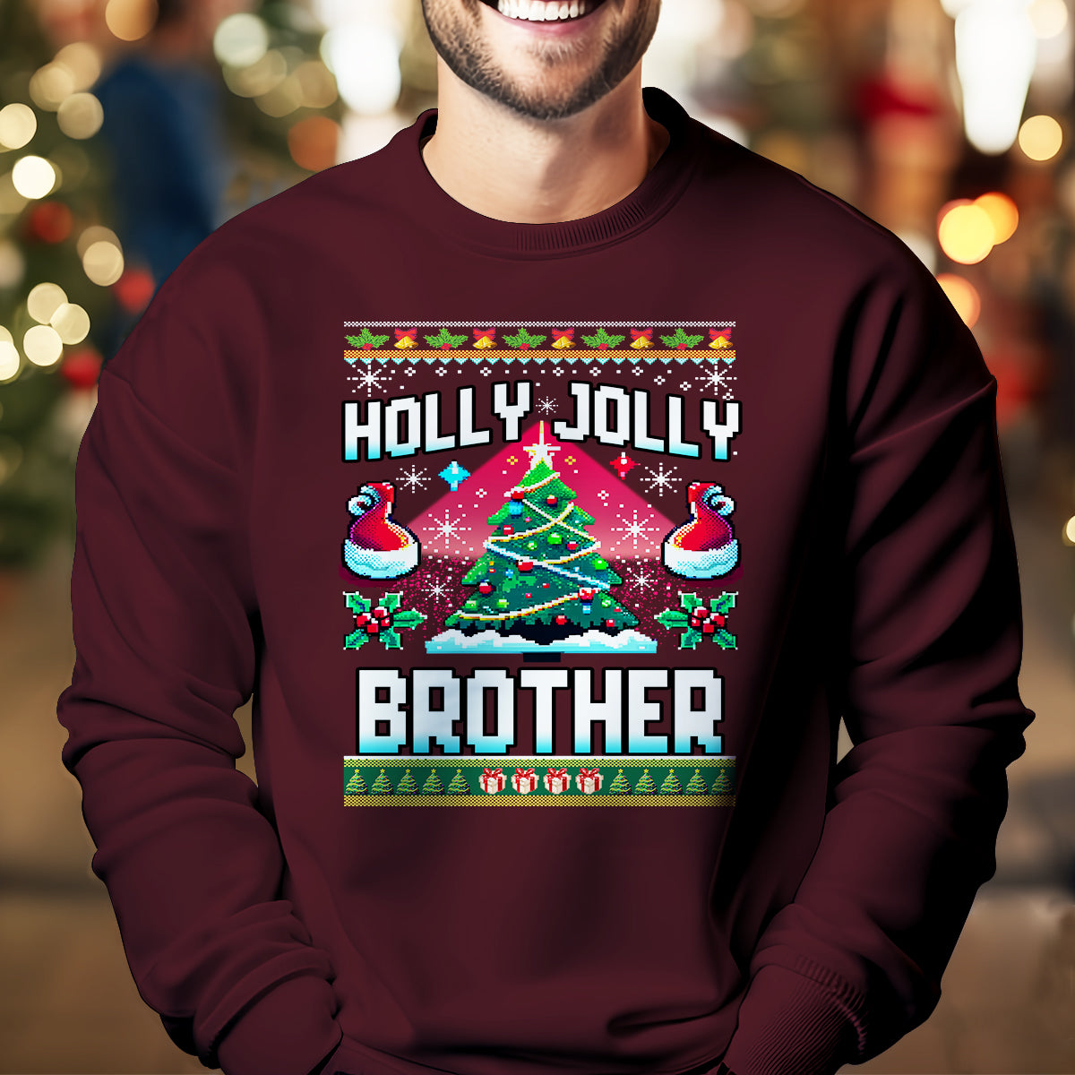holly jolly brother   ugly sweatshirt   christmas gift for brother 1699517931265.jpg