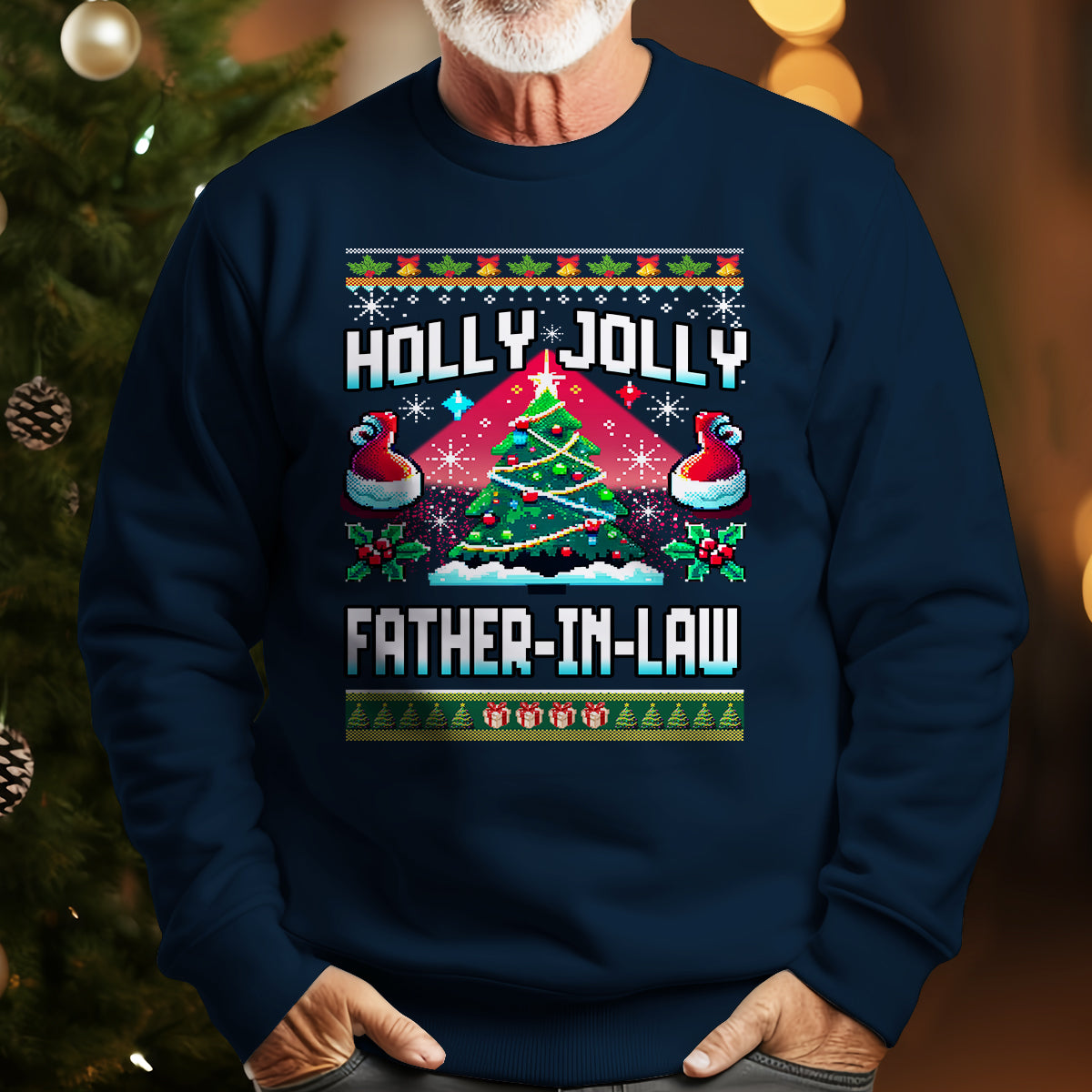 Holly Jolly Father In Law   Ugly Sweatshirt   Christmas Gift For Father In Law 1699519209693.jpg