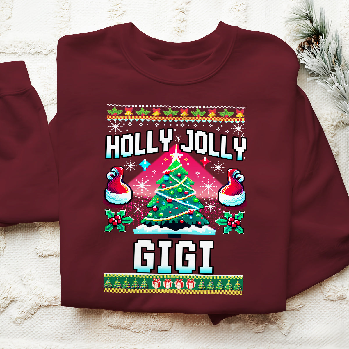 holly jolly gigi   ugly sweatshirt   christmas gift for gigi 1699519533869.jpg
