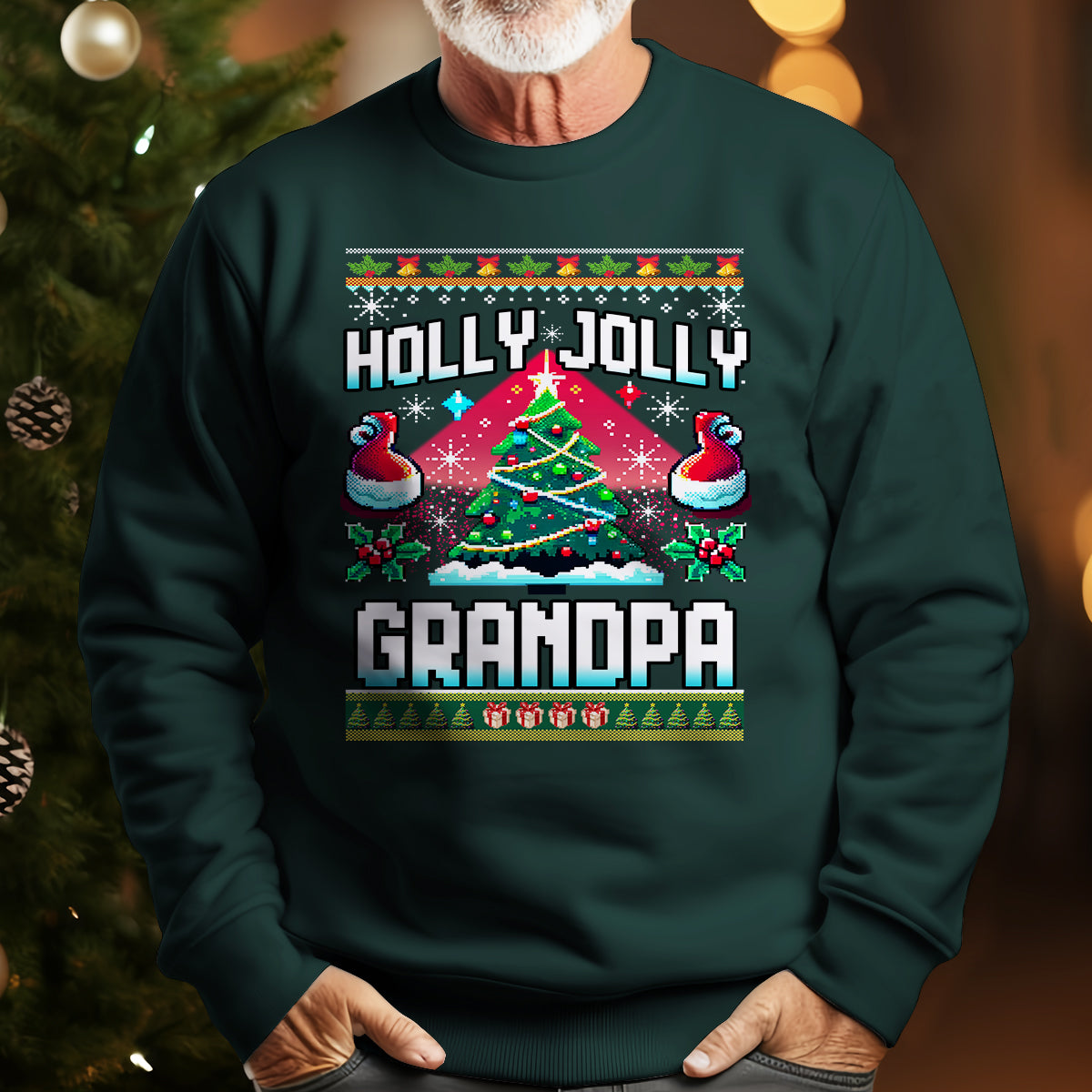 holly jolly grandpa   ugly sweatshirt   christmas gift for grandpa 1699519947113.jpg