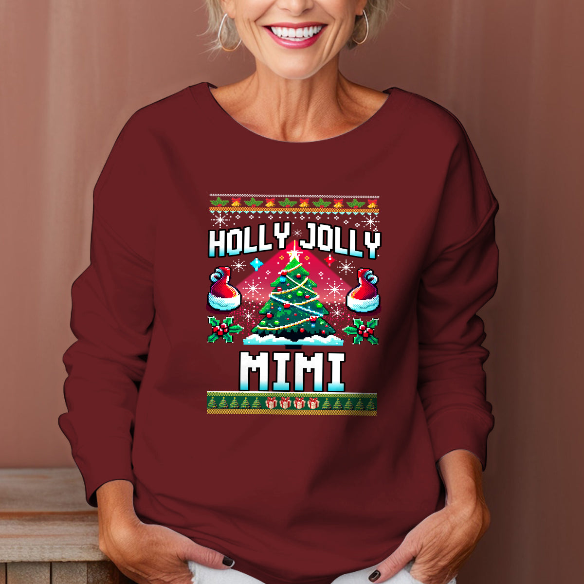 holly jolly mimi   ugly sweatshirt   christmas gift for mimi 1699520742975.jpg
