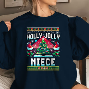 Holly Jolly Niece   Ugly Sweatshirt   Christmas Gift For Niece 1699521945854.jpg