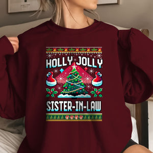 holly jolly sister in law   ugly sweatshirt   christmas gift for sister in law 1699522355840.jpg