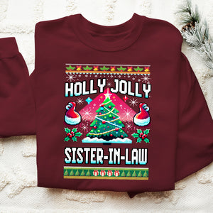 holly jolly sister in law   ugly sweatshirt   christmas gift for sister in law 1699522356018.jpg