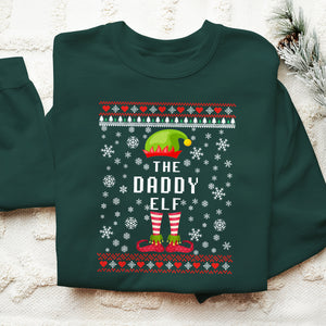 The Daddy Elf   Ugly Sweatshirt   Christmas Gift For Father 1699588731596.jpg