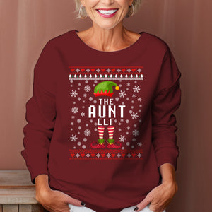 The Aunt Elf   Ugly Sweatshirt   Christmas Gift For Aunt 1699588823764.jpg