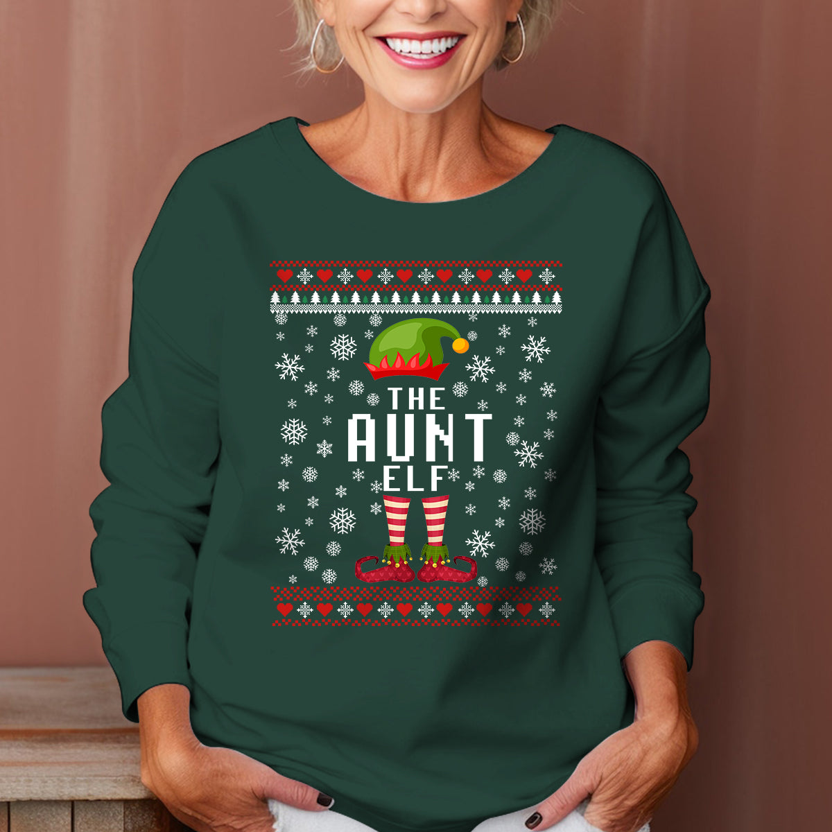 The Aunt Elf   Ugly Sweatshirt   Christmas Gift For Aunt 1699588823883.jpg