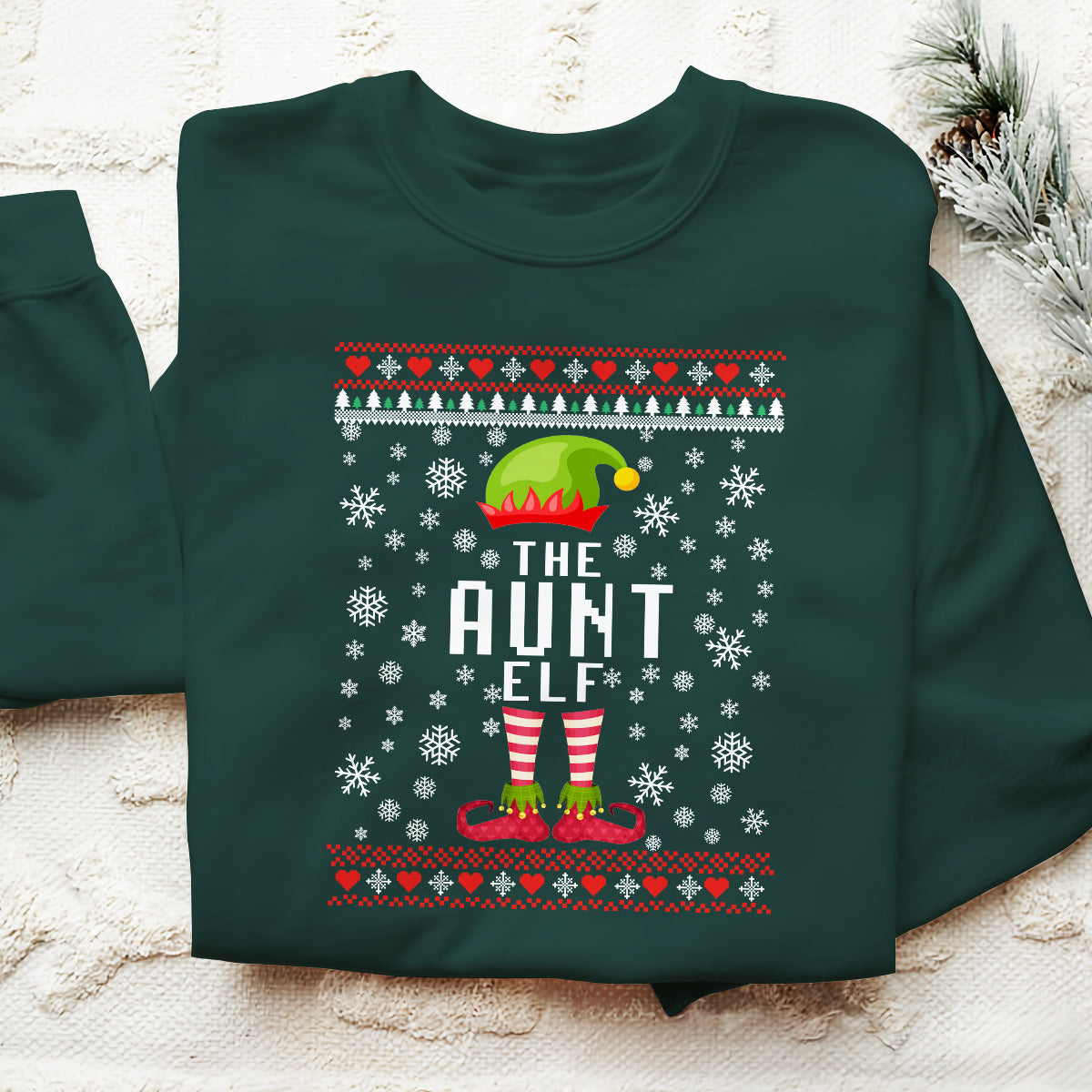 The Aunt Elf   Ugly Sweatshirt   Christmas Gift For Aunt 1699588824053.jpg