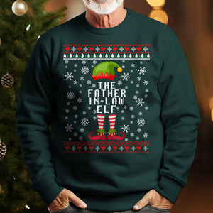 The Father In Law Elf   Ugly Sweatshirt   Christmas Gift For Father In Law 1699590568141.jpg
