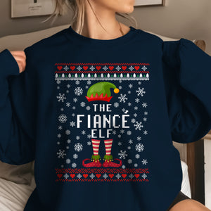 The Fiance Elf   Ugly Sweatshirt   Christmas Gift For Fiance 1699590653292.jpg