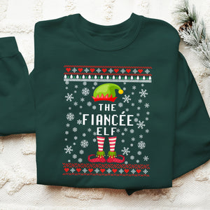 The Fiancee Elf   Ugly Sweatshirt   Christmas Gift For Fiancee 1699590764228.jpg