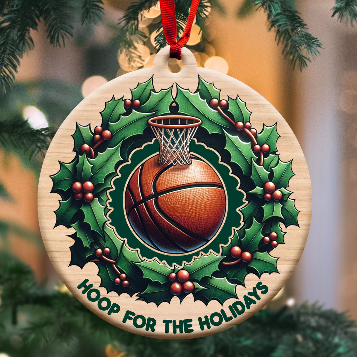 Hoop For The Holidays   Shape Ornament   Christmas Gift For Basketball Lovers 1699591401295.jpg