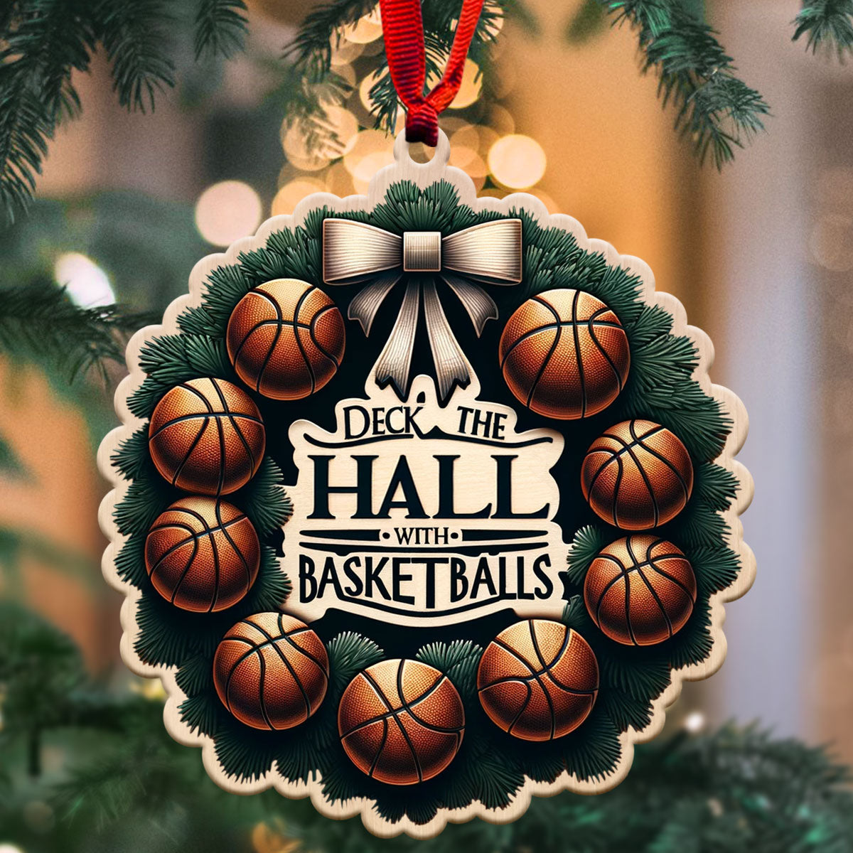 Deck The Hall With Basketballs   Shape Ornament   Christmas Gift For Basketball Lovers 1699591563681.jpg