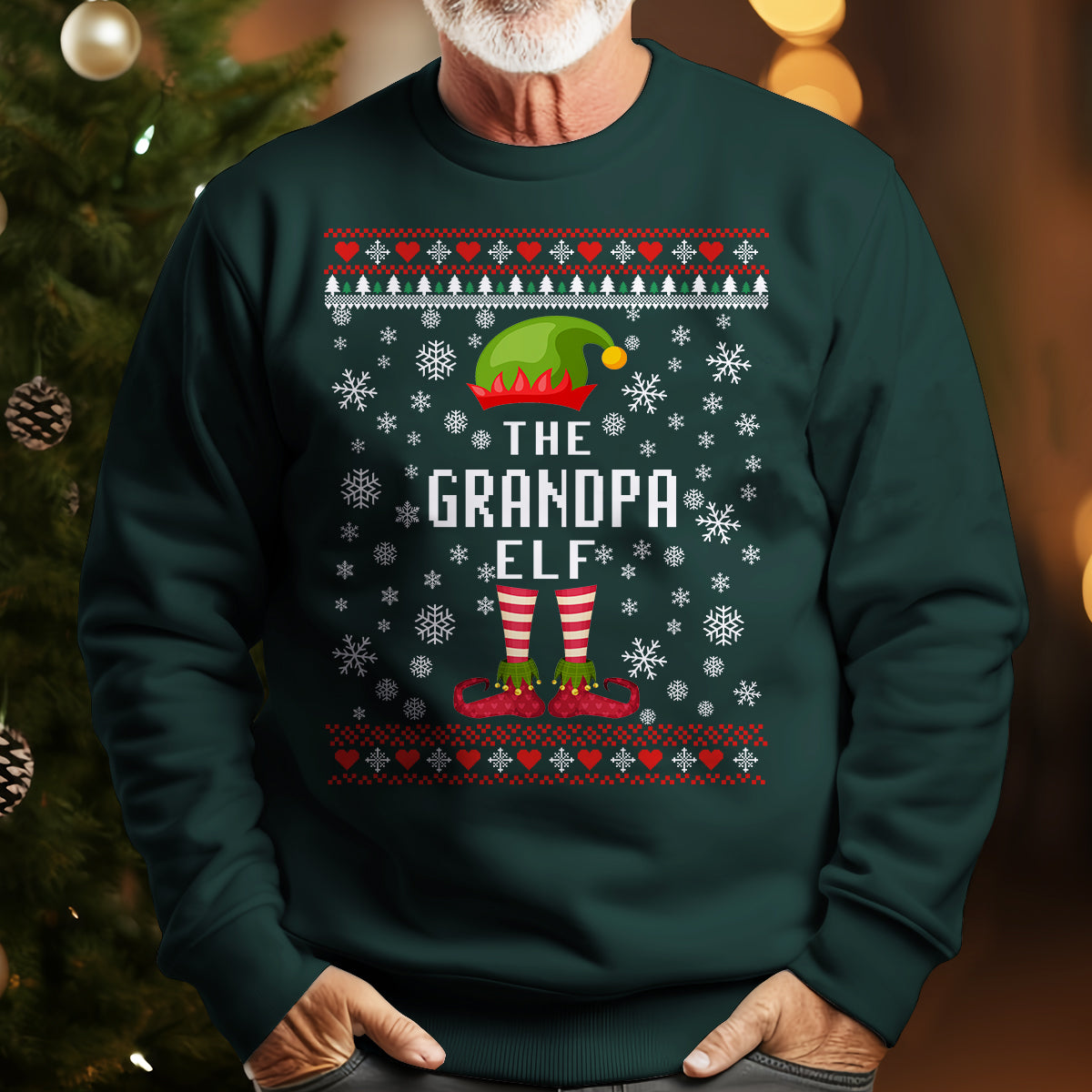 the grandpa elf   ugly sweatshirt   christmas gift for grandpa 1699598107953.jpg