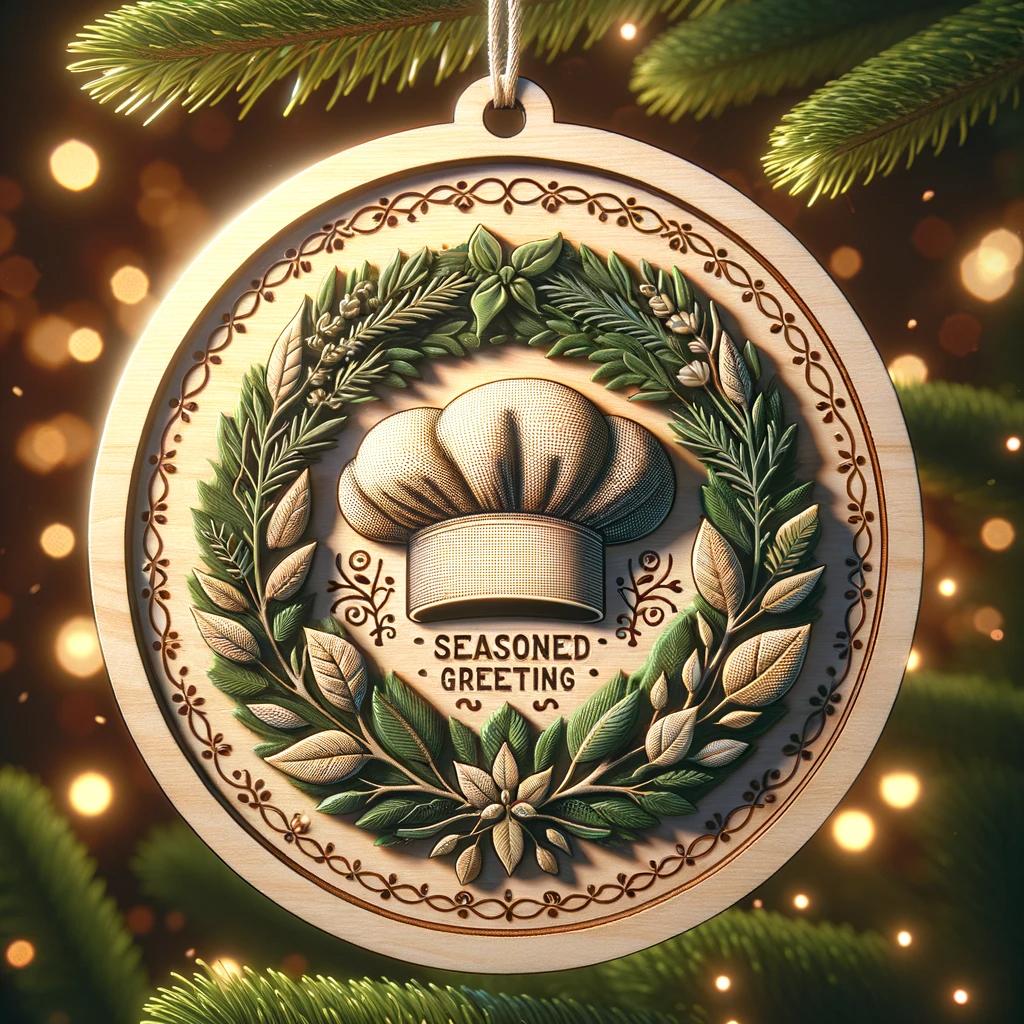 Chef Ornament "seasoned Greetings" 1699598999759.jpg