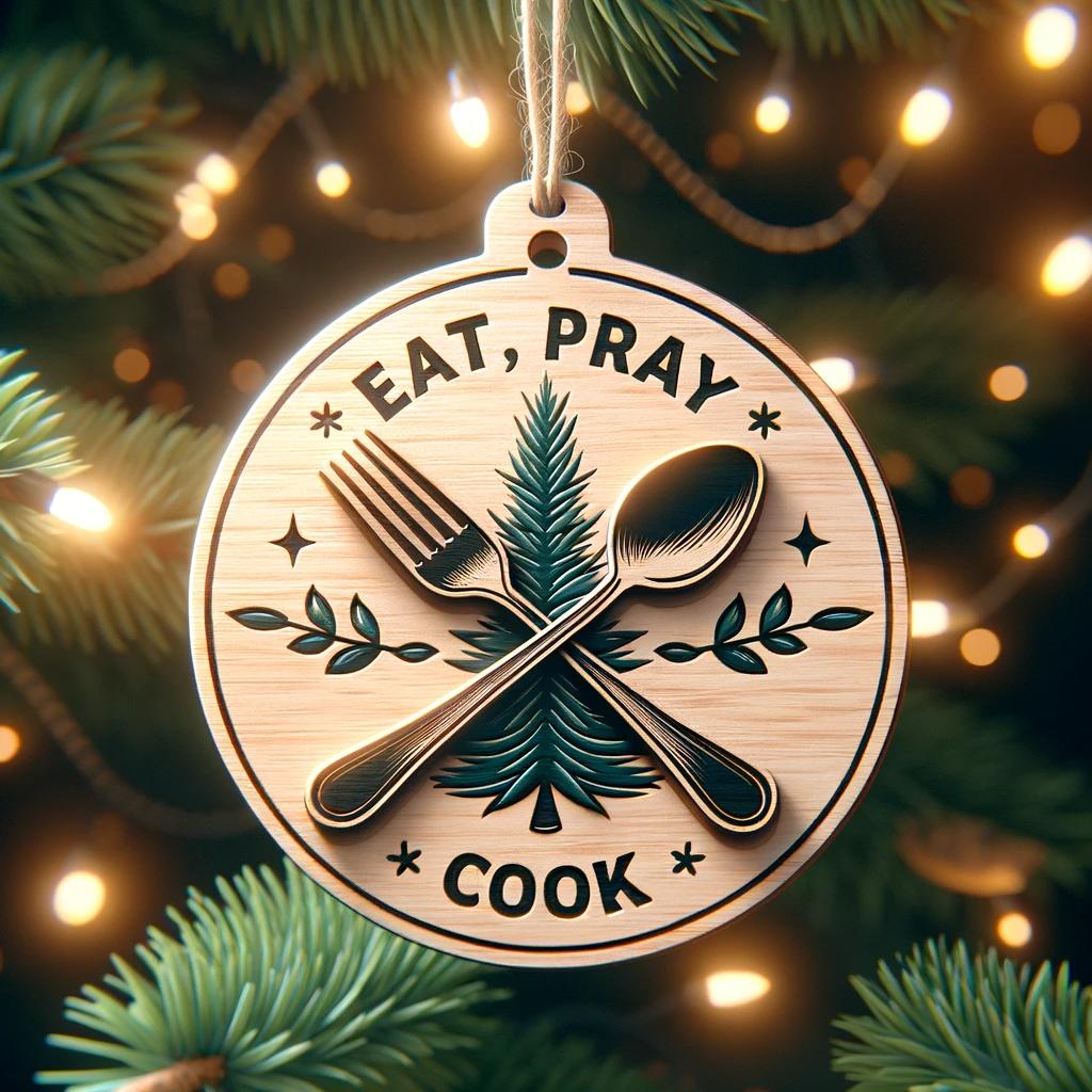 Chef Ornament "eat, Pray, Cook" 1699599002026.jpg