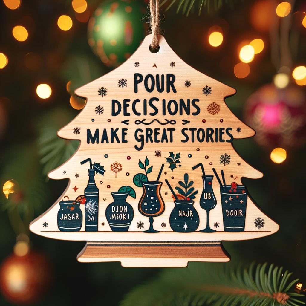 Bartender Ornament "pour Decisions Make Great Stories" 1699599009392.jpg
