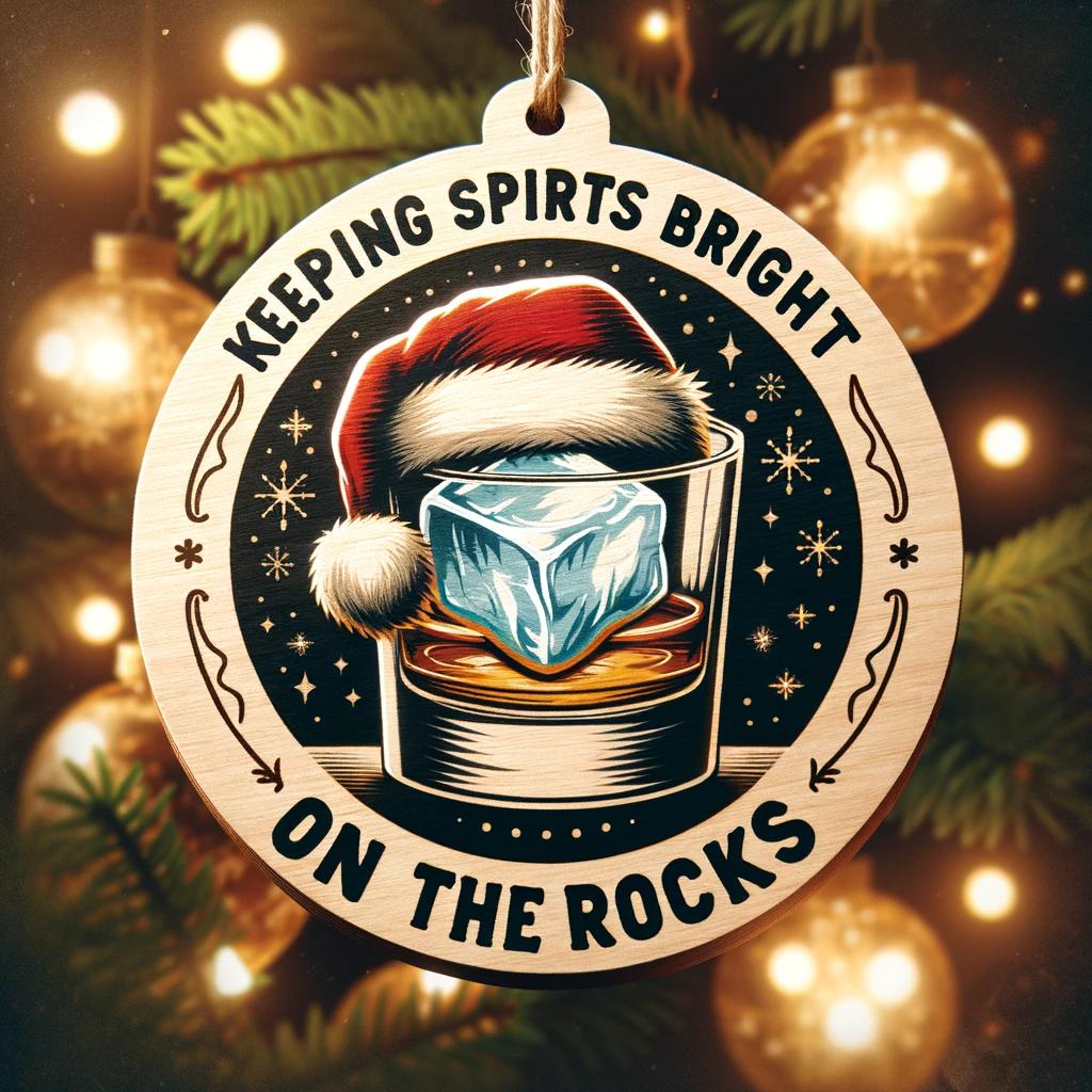 Bartender Ornament "keeping Spirits Bright On The Rocks" 1699599010807.jpg