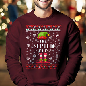 The Nephew Elf   Ugly Sweatshirt   Christmas Gift For Nephew 1699599136700.jpg