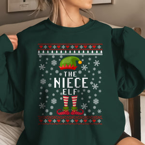 The Niece Elf   Ugly Sweatshirt   Christmas Gift For Niece 1699599218840.jpg