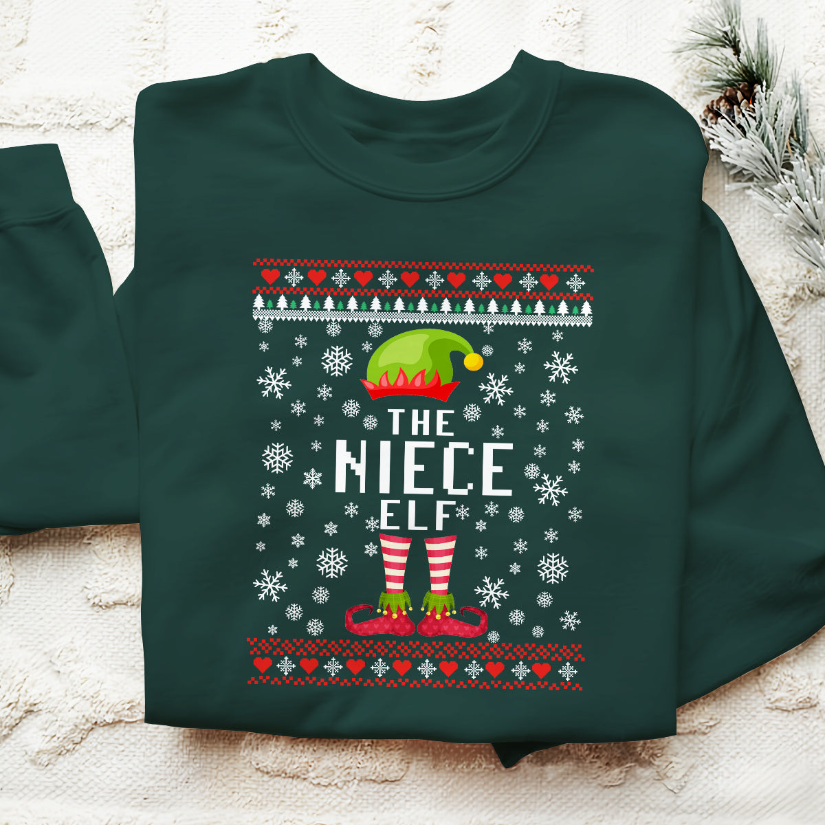 The Niece Elf   Ugly Sweatshirt   Christmas Gift For Niece 1699599218917.jpg