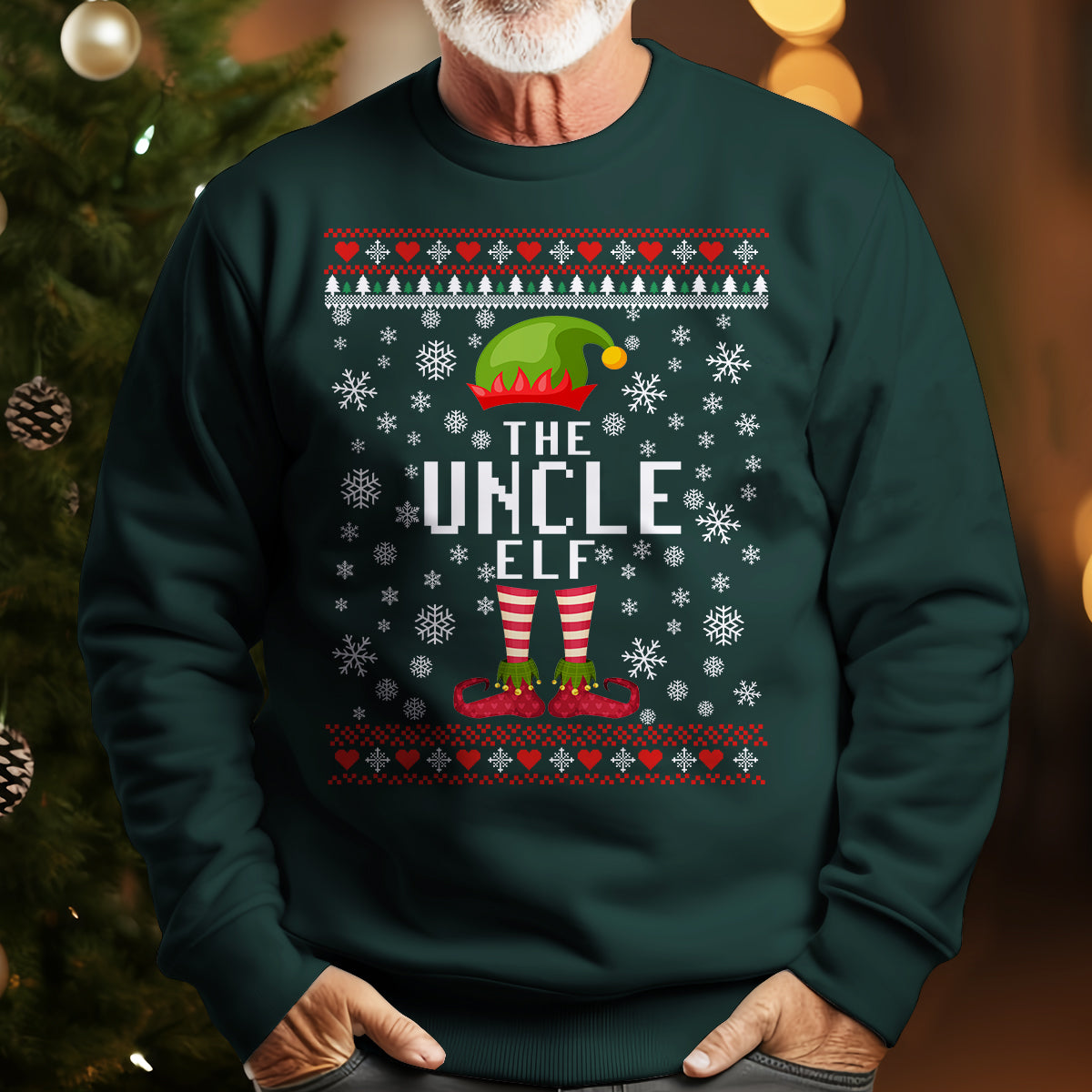 The Uncle Elf   Ugly Sweatshirt   Christmas Gift For Uncle 1699599689642.jpg