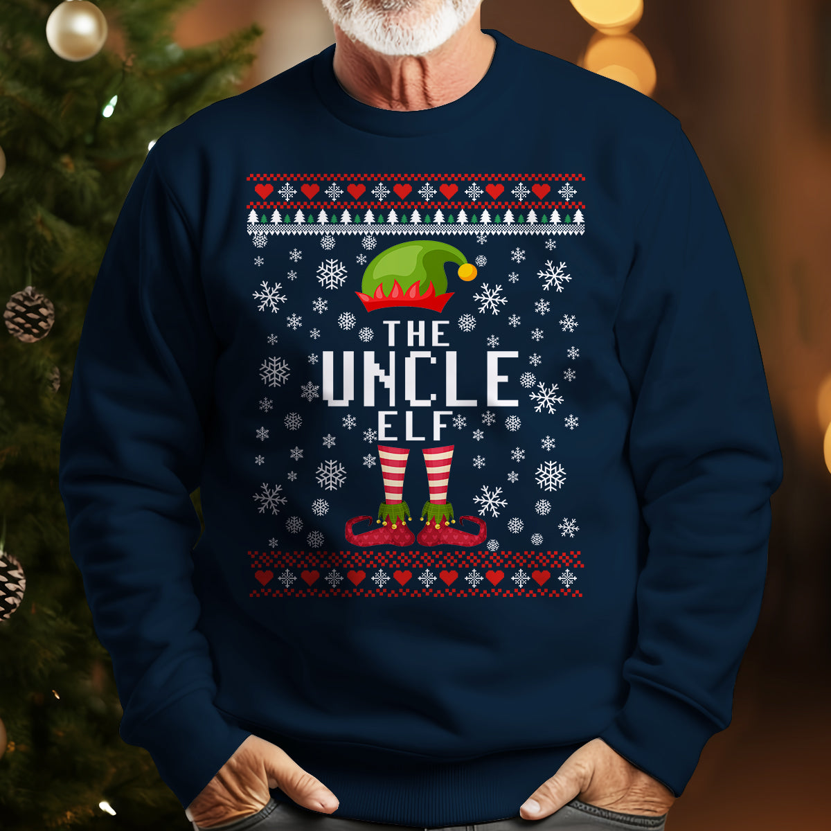 The Uncle Elf   Ugly Sweatshirt   Christmas Gift For Uncle 1699599689670.jpg