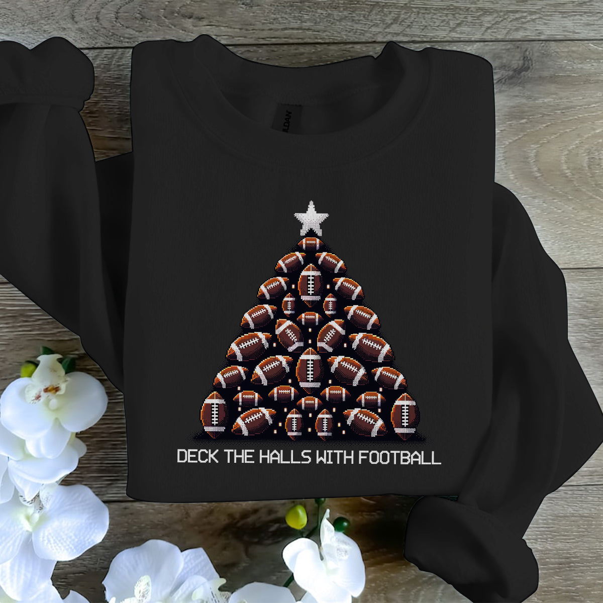 Deck The Halls With Football   Ugly Sweatshirt   Christmas Gift For Football Lovers 1699931305899.jpg