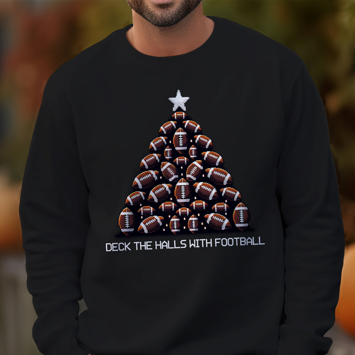 Deck The Halls With Football   Ugly Sweatshirt   Christmas Gift For Football Lovers 1699931305962.jpg