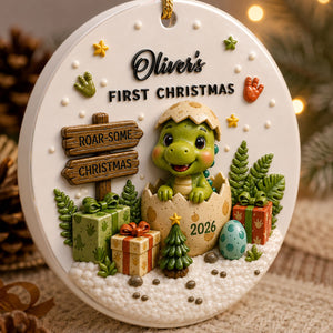 Baby Dinosaur First Christmas - New Born Gifts - Real 3D Raised Ornament 16a1416b-cc54-4c42-b22c-37f3695f6117-3-9-.jpg