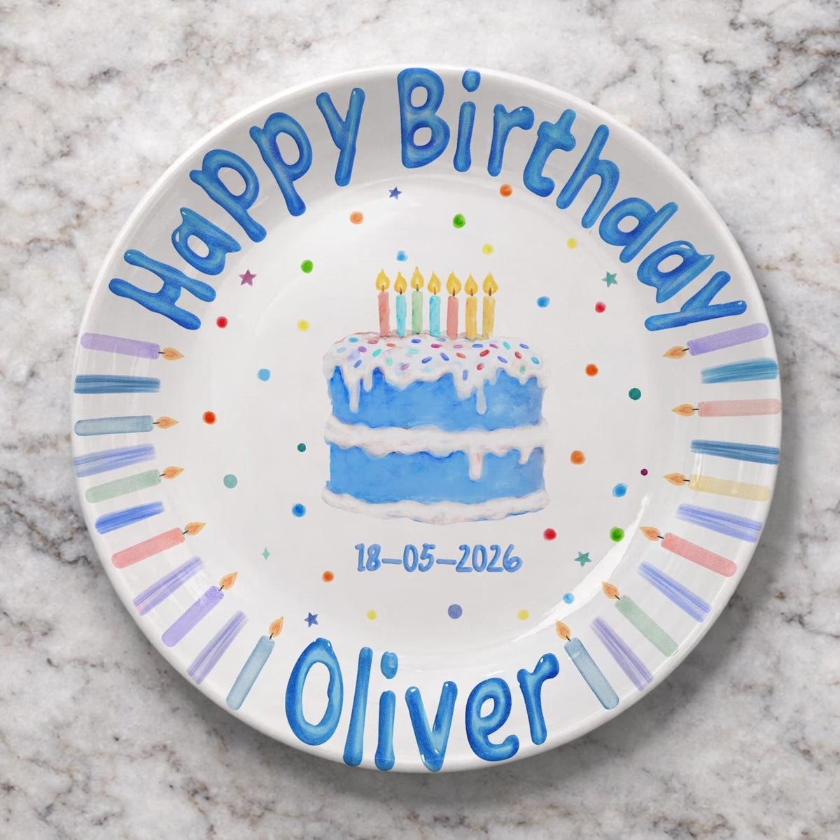 Personalized Birthday Plate Custom Name, Happy Birthday Ceramic Keepsake Gift, Kids Party Decor, Unique Birthday Gift for All Ages 16a3aa33-22ff-4a32-b214-2d503c64f5b6-2.jpg