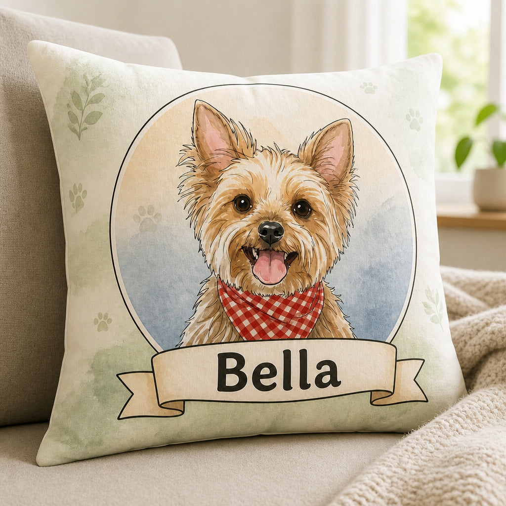 Custom Pet Portrait Stripe-Free Pillow – Photo Upload & Name - Personalized Pillow 16d9b96e-097b-43b8-81ab-02a4ec71019a.jpg