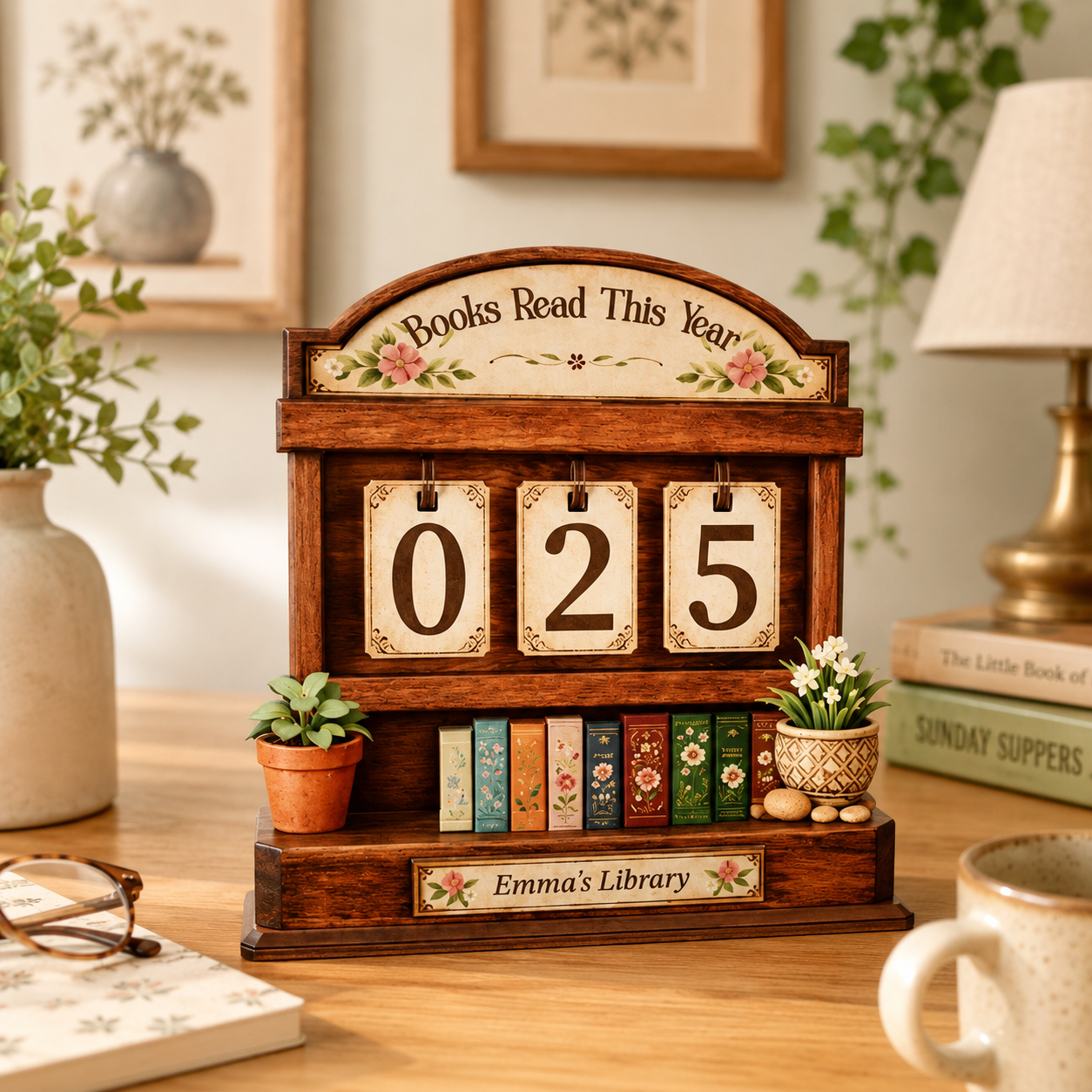 Books Read This Year, Vintage Book Read Tracker, Cozy Library Decor, Bookshelf Sign, Bookish Decor, Gift for Readers, Book Lovers Gift 16de5b5c-13c8-483c-9798-e325e84f86dd-banner-1.png