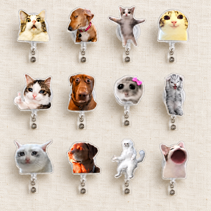 Meme Animal Badge Reel, Pet Lover Gift, Sarcastic Office Decor, Meme Nurse Badge Reel, Teacher Gifts, Coworker Gifts 16e5d68a-0c44-4c9b-a1bb-6ce7052a8d42-M-c-cu-n-h-nh-th-tr-n-v-i-lanh.png