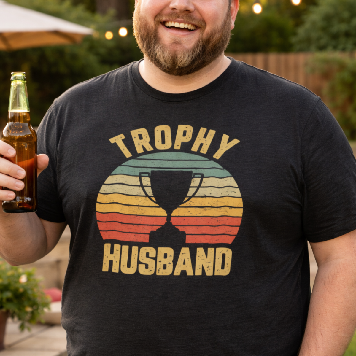 Trophy Husband Vintage - Personalized Shirt - Gift For Husband