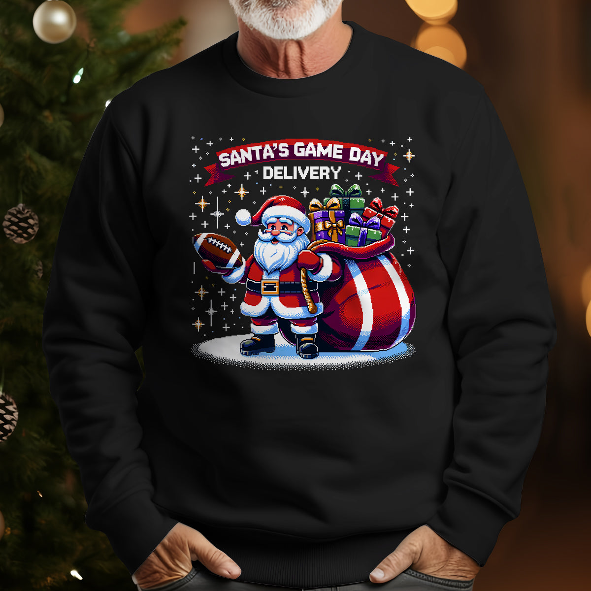 Santa S Game Day Delivery   Ugly Sweatshirt   Christmas Gift For Football Lovers 1700037779798.jpg