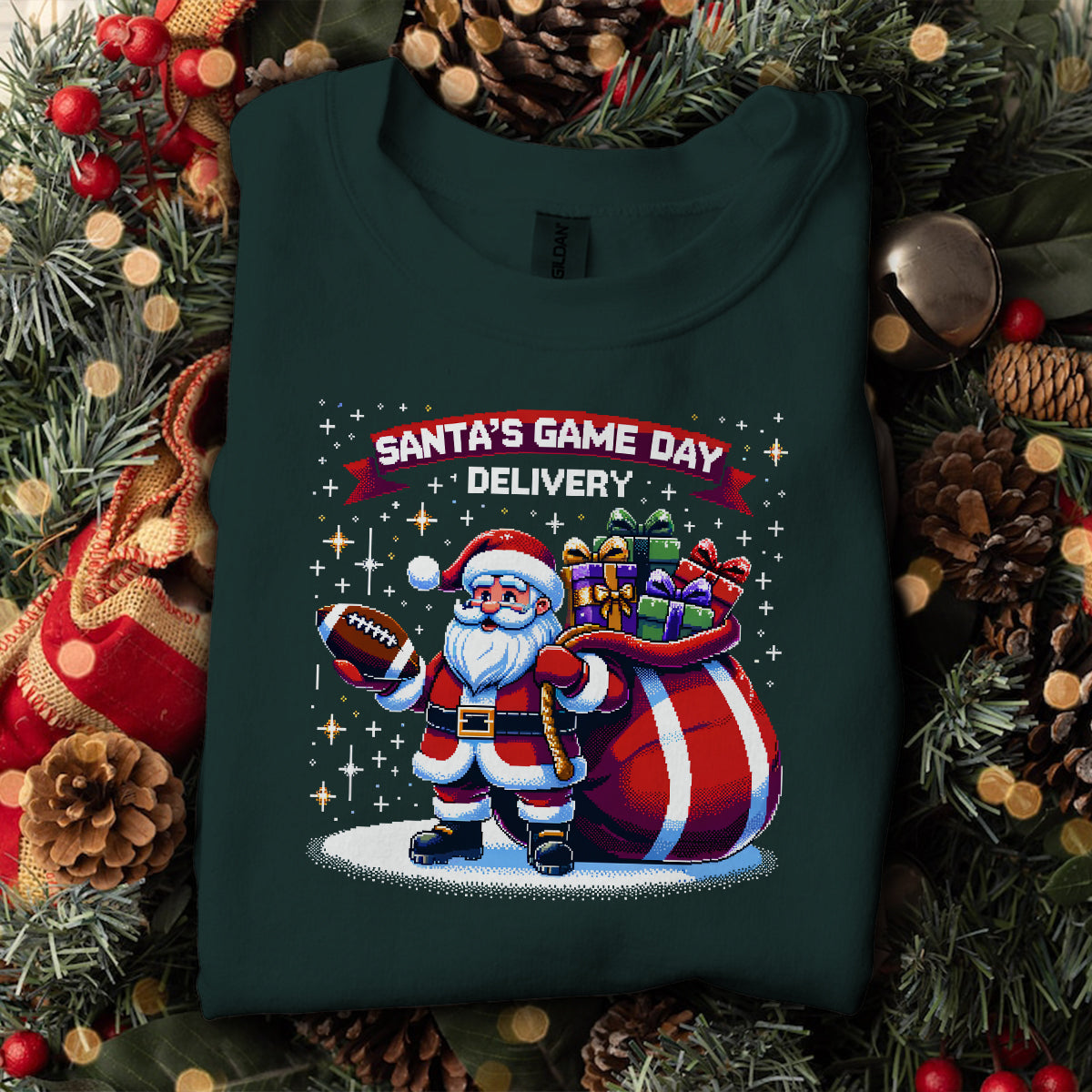 Santa S Game Day Delivery   Ugly Sweatshirt   Christmas Gift For Football Lovers 1700037780598.jpg