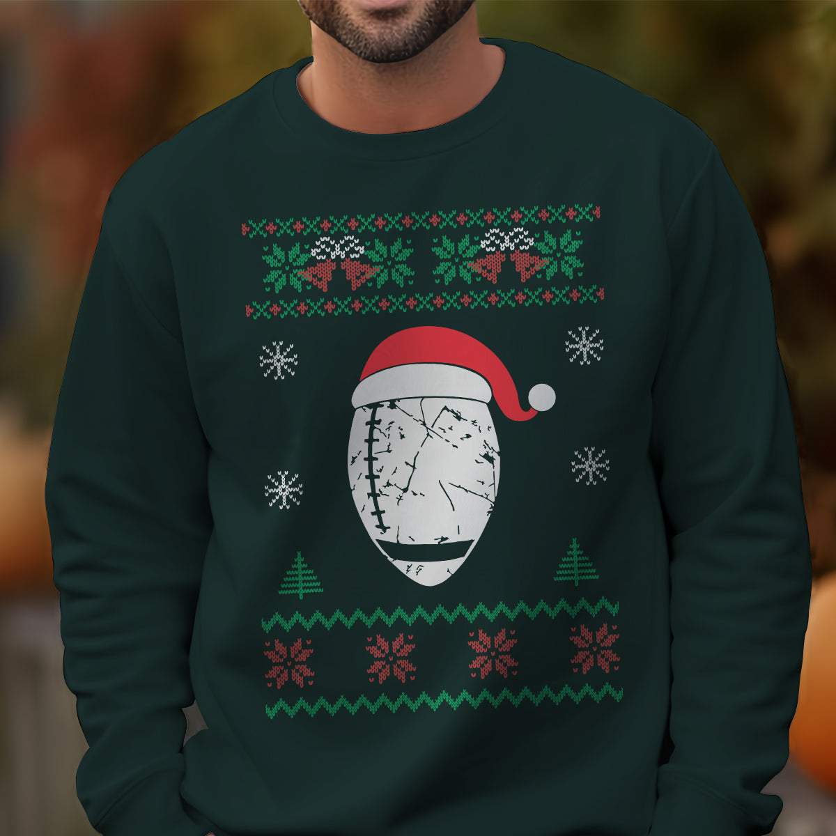 Football Santa Hat   Ugly Sweatshirt   Christmas Gift For Football Lover 1700038197205.jpg